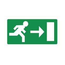 Pictogrammes sortie de secours en location